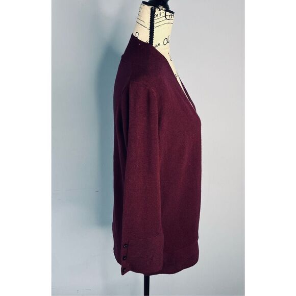 Brand New Evolution by Cyrus Women's Small Purple Open Front Cardigan Sweater - Picture 2 of 8